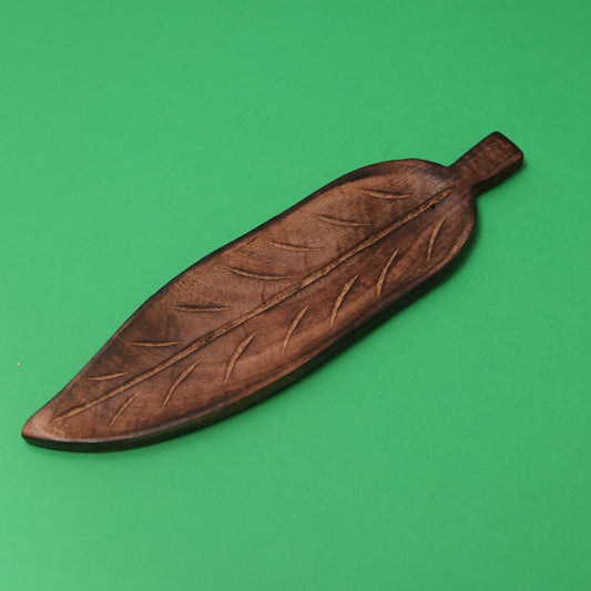 Wooden leaf incense stick